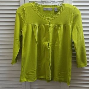 Liz Claiborne Green Cardigan.